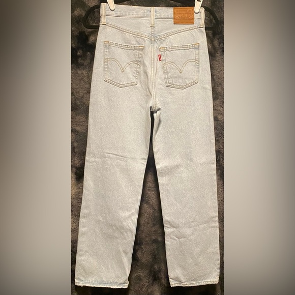 LEVIS vintage WhiteWash Ribcage Straight Ankle - Picture 3 of 5